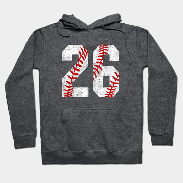 Vintage #26 Baseball Laces Baseball Mom Jersey Love Baseball T-shirt Hoodie by TeeCreations